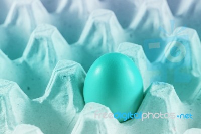 Eggs On A Plate Stock Photo