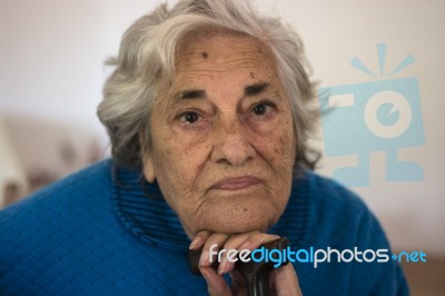 Elderly Woman Stock Photo