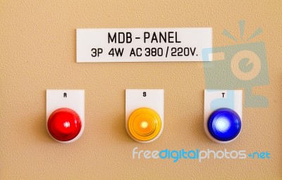 Electric Panel Stock Photo