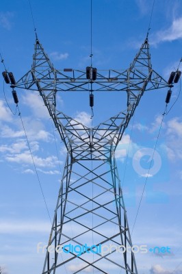 Electric Pylon Stock Photo