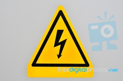 Electric Sign Stock Photo