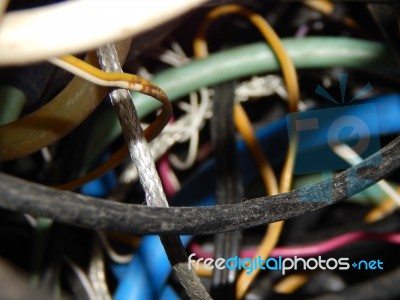 Electrical And Electronic Parts And The Components Stock Photo