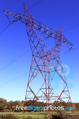 Electricity Pylon Stock Photo