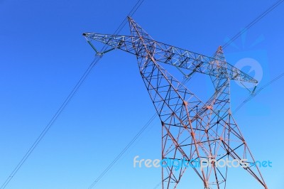 Electricity Pylon Stock Photo