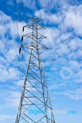 Electricity Pylons Stock Photo