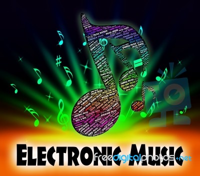 Electronic Music Shows Sound Tracks And Computerized Stock Image