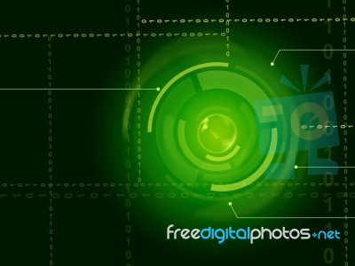 Electronic Sensor Background Shows Laser Circuit Or Energy Beam
… Stock Image