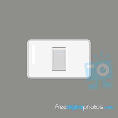 Electronic Switch Isolated On Background Stock Image