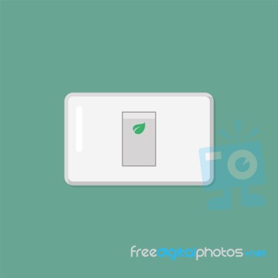 Electronic Switch Isolated On Background Stock Image