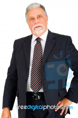 Elegant Elderly Man Stock Photo