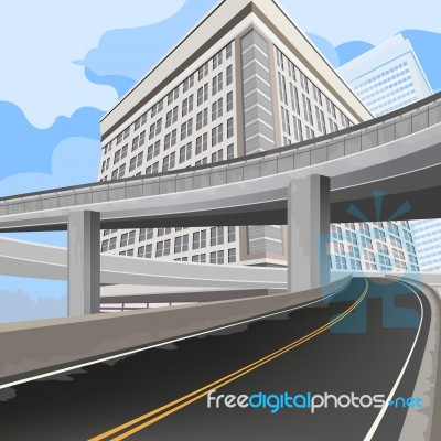 Elevated Road Stock Image