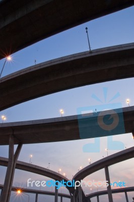 Elevated Road Section Stock Photo