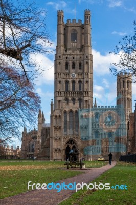 Ely, Cambridgeshire/uk - November 22 : Exterior View Of Ely Cath… Stock Photo