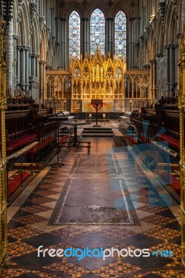 Ely, Cambridgeshire/uk - November 23 : An Altar At Ely Cathedral… Stock Photo