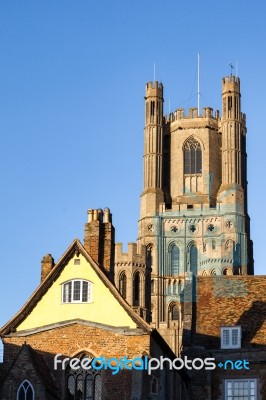 Ely, Cambridgeshire/uk - November 23 : Exterior View Of Ely Cath… Stock Photo