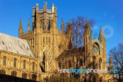 Ely, Cambridgeshire/uk - November 23 : Exterior View Of Ely Cath… Stock Photo