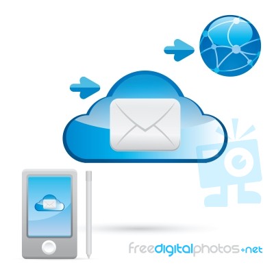 Email Cloud Concept Stock Image