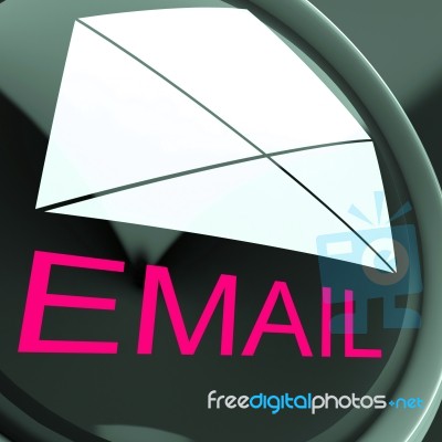 Email Envelope Shows Sending And Receiving Web Messages Stock Image