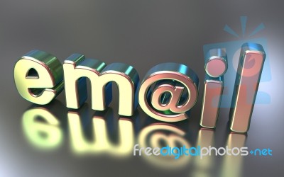 Email Reflect Stock Image