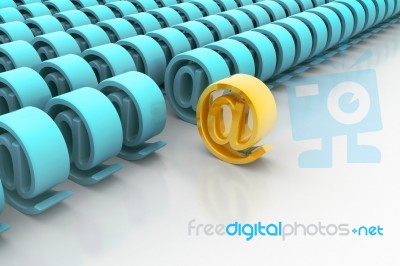 Email Representing Concept Stock Image