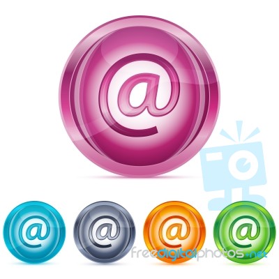 Email sign Stock Image