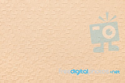 Embossed Wallpaper In White Creamy Beige Color  Stock Photo