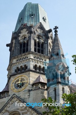 Emperor Wilhelm Memorial Church In Berlin Stock Photo