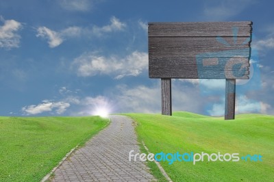 Empty Billboard Stock Image