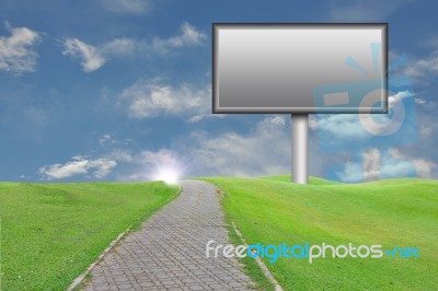 Empty Billboard Stock Image