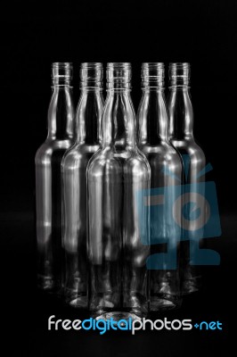 Empty Bottle Stock Photo