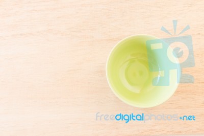 Empty Bowl On Rustic Wooden Background Stock Photo