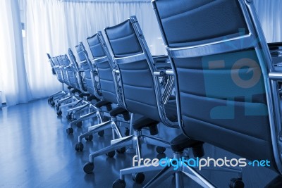 Empty chairs at office Stock Photo