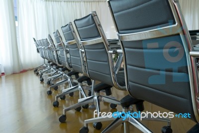 Empty Chairs At Office Stock Photo