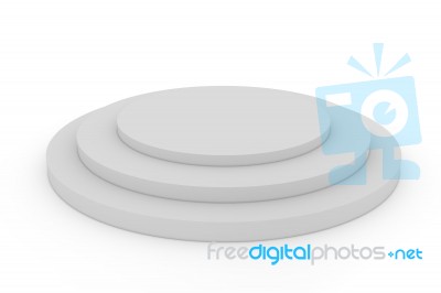 Empty Circle Podium Stock Image