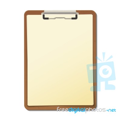 Empty Clipboard Stock Image