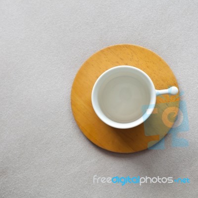 Empty Coffee Cup Stock Photo