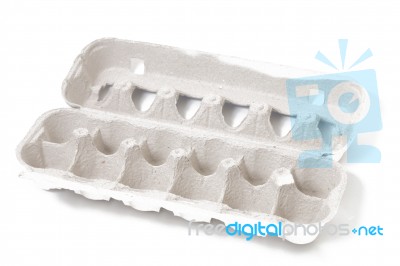 Empty Egg Cardboard Package Stock Photo