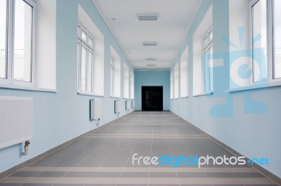 Empty Hall In Office Building Stock Photo