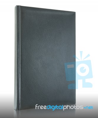 Empty Hardcover Book Stock Photo