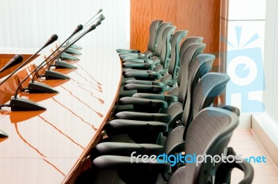 Empty Meeting Room Stock Photo