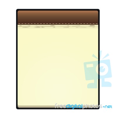 Empty Note Pad Stock Image