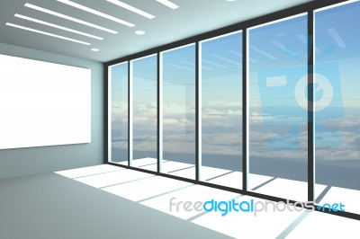 Empty Office Room Stock Image