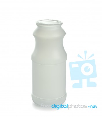 Empty Plastic Bottle Isolated On A White Background Stock Photo