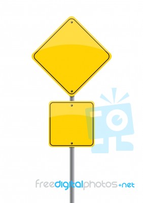 Empty Road Sign Stock Image