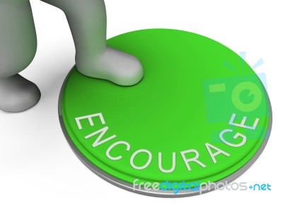 Encourage Switch Indicates Motivate Encouraging And Boost Stock Image