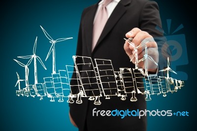 Energy Project Stock Photo