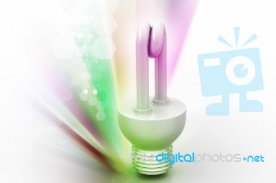 Energy Saving Fluorescent Stock Image