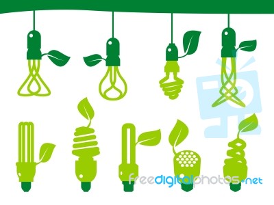 Energy Saving Light Bulb Stock Image