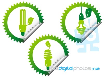 Energy Saving Light Bulb Stock Image