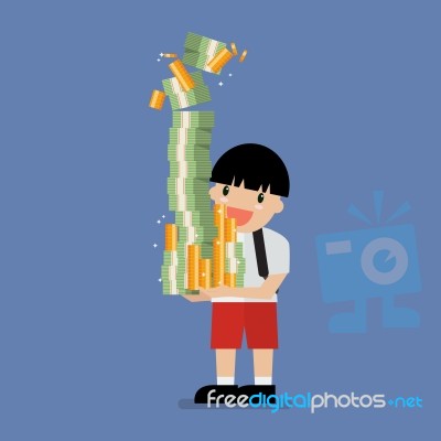 Engineer And Architect Flat Cartoon Stock Image